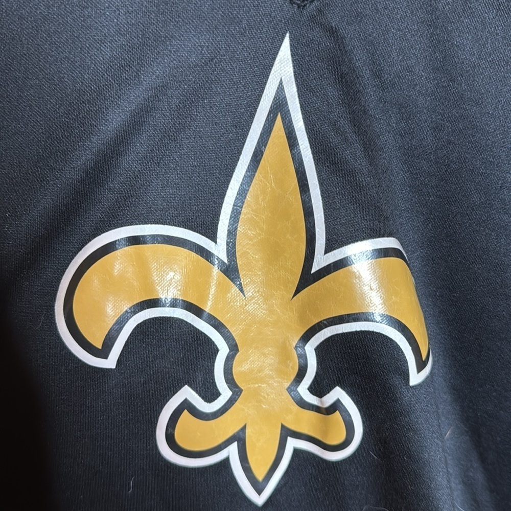 Nike New Orleans Saints Drew Brees #9 Women’s Bling Jersey Black Gold Large - Picture 8 of 13